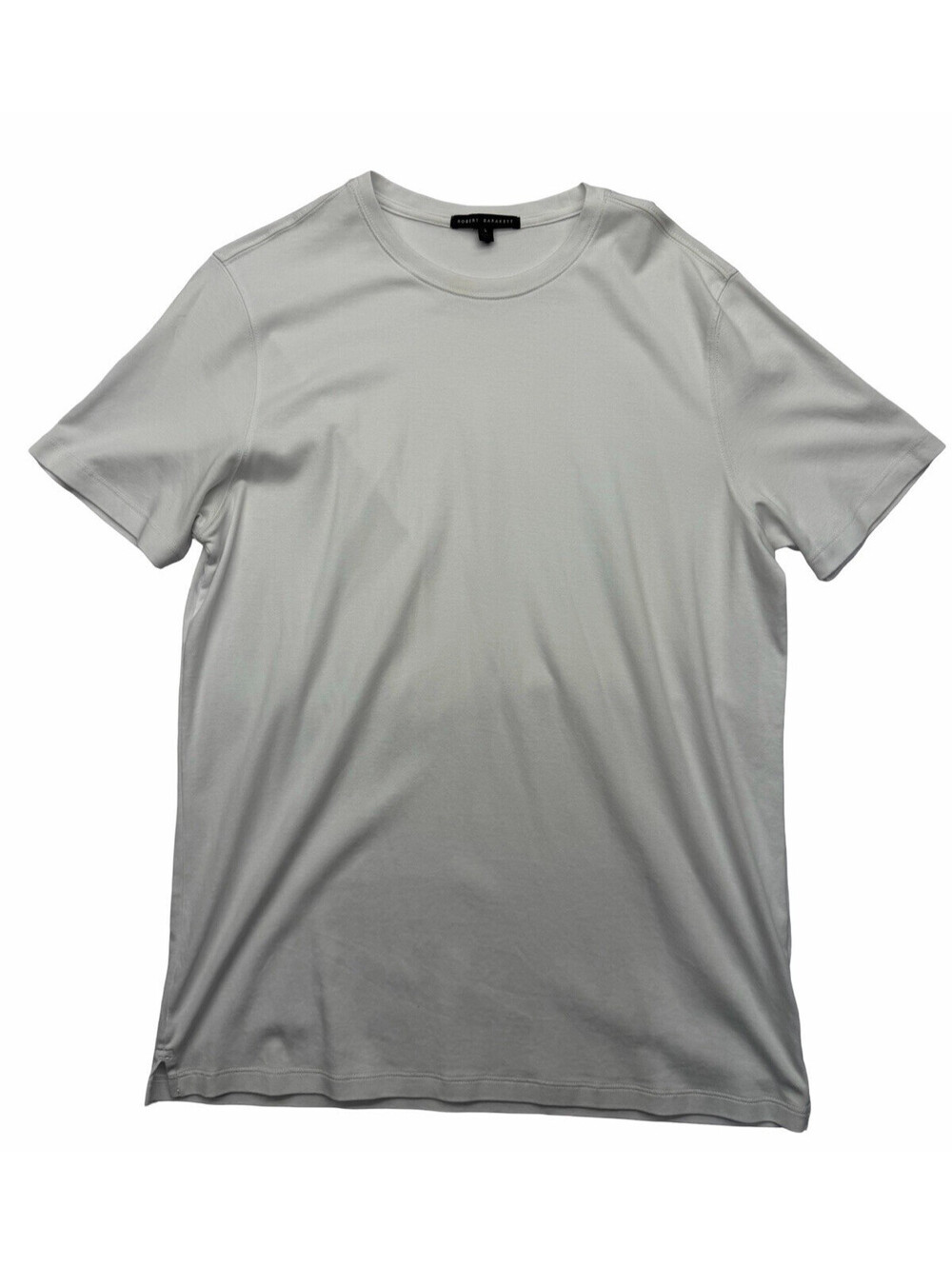 Robert Barakett Pima Cotton Crewneck T-Shirt White Size L